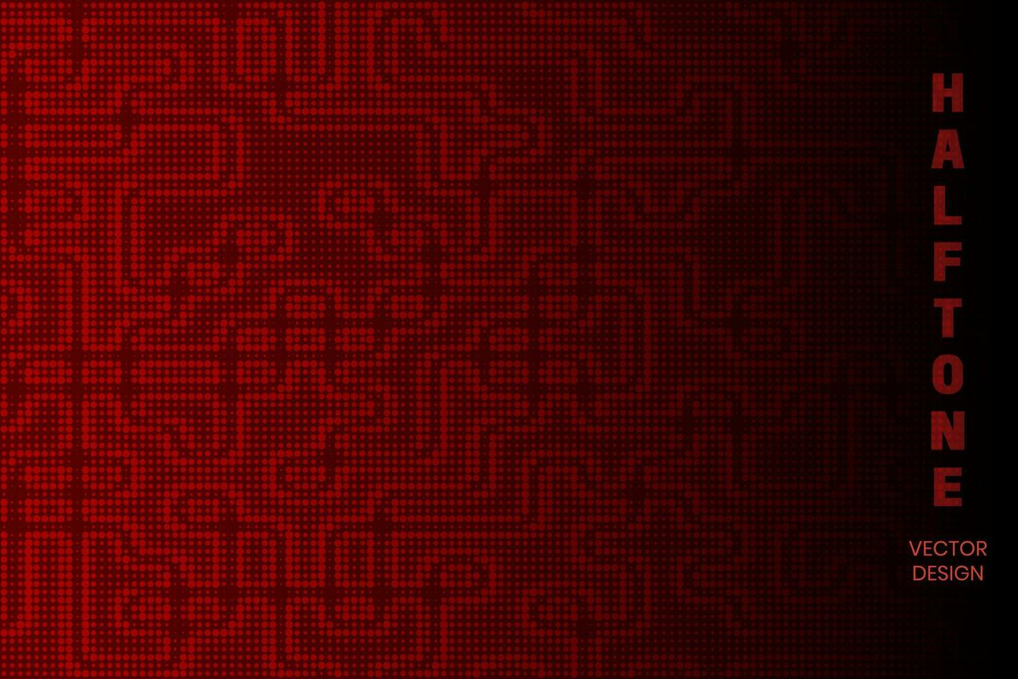 a red background with a circuit board design vector