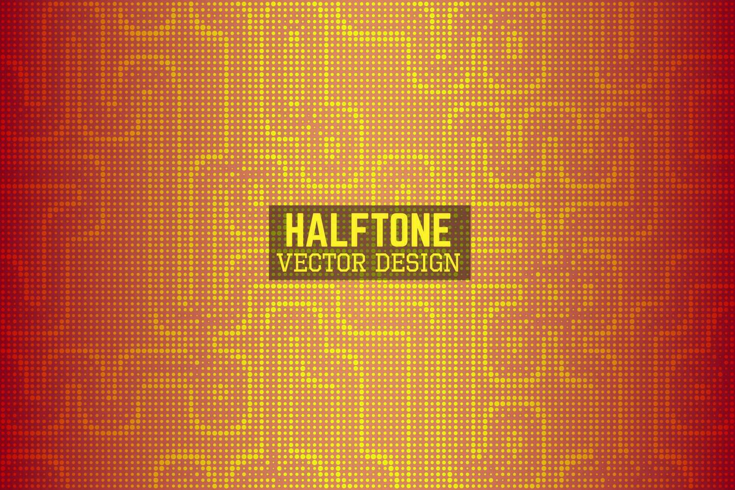 halftone vector background with a yellow and orange background