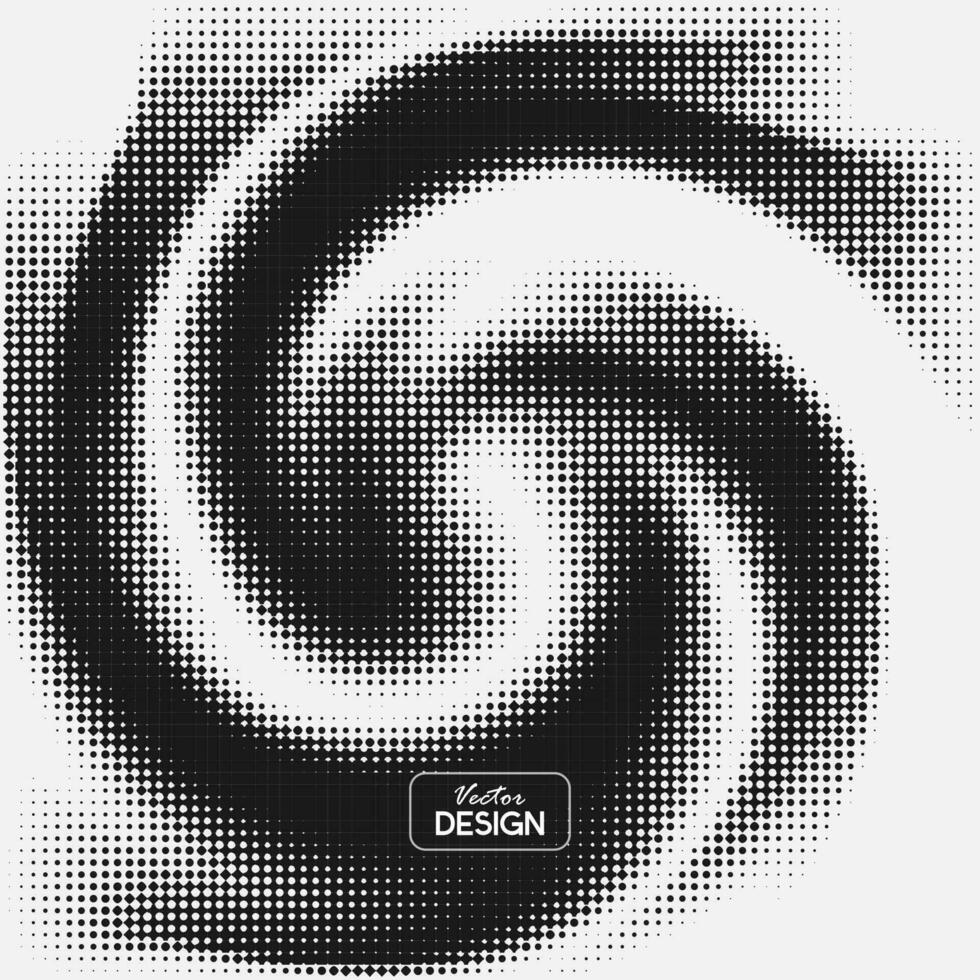 halftone halftone vector background with a spiral shape