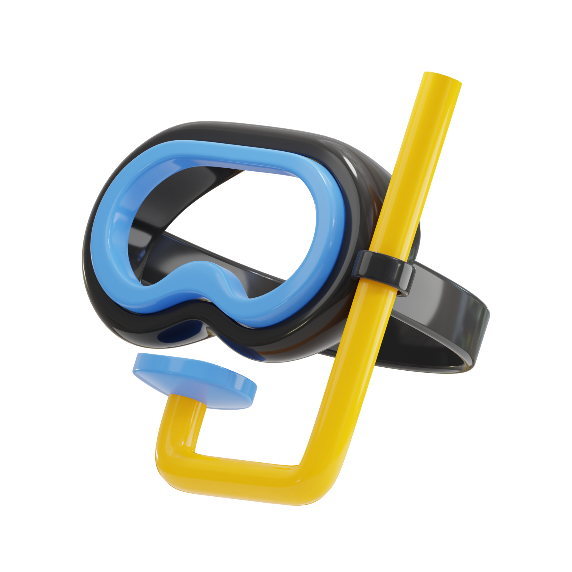 Scuba Mask Diving 3D Illustrations 27192885 PNG