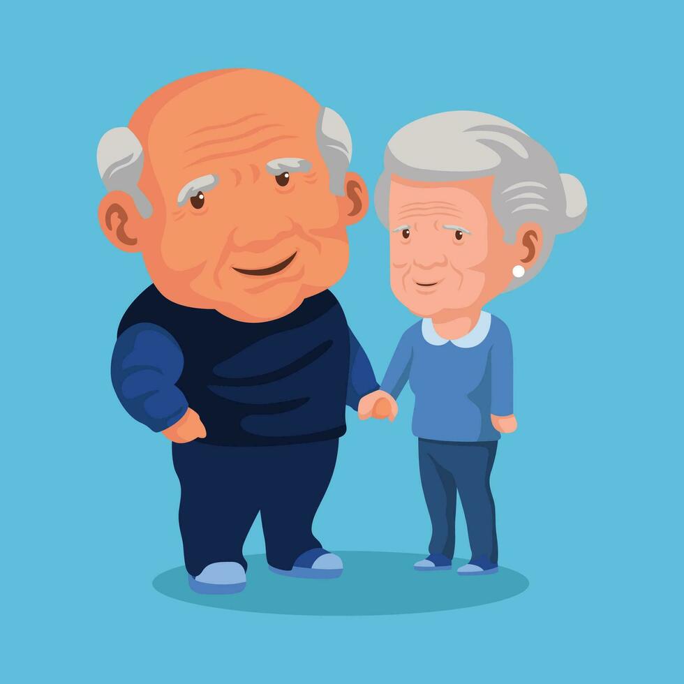 happy grandparents day vector illustration