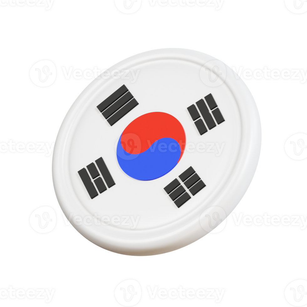 koreanska kultur 3d ikon png