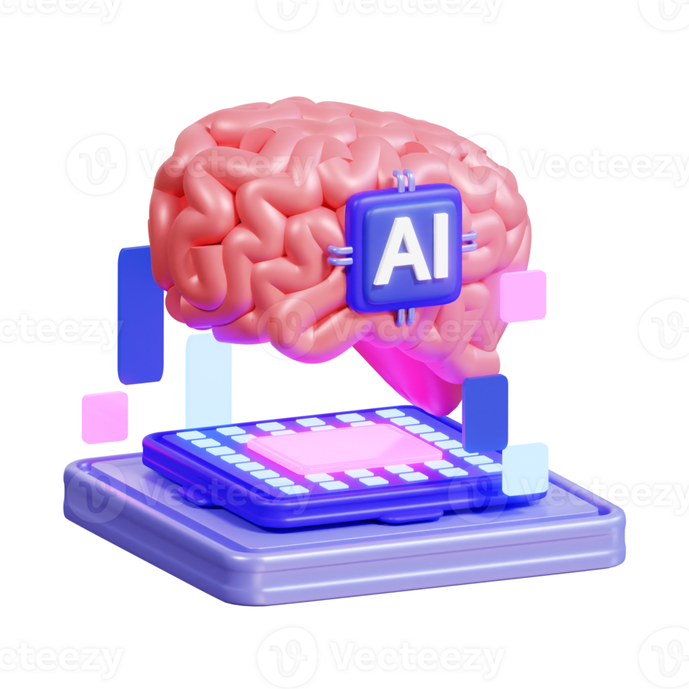 Artificial Intelligence 3D Icon png