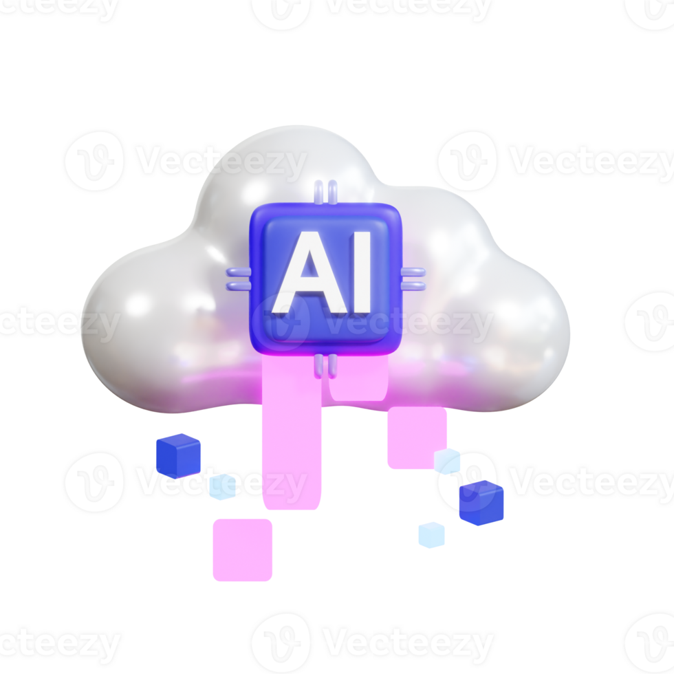 Artificial Intelligence 3D Icon png