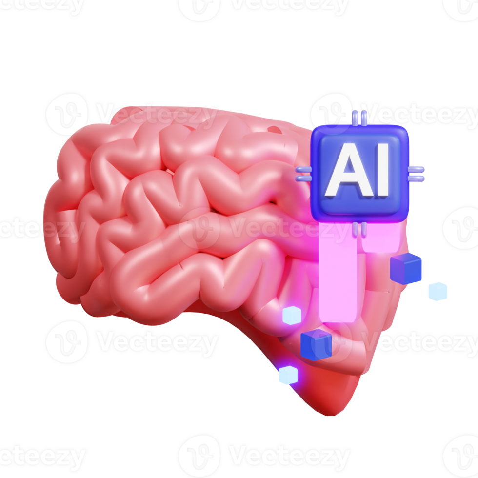 Artificial Intelligence 3D Icon png