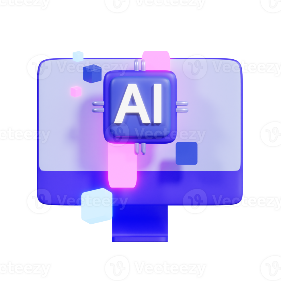 Artificial Intelligence 3D Icon png