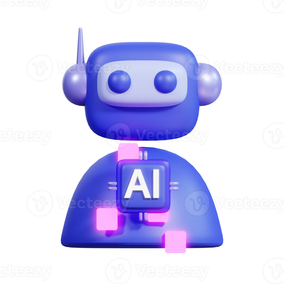 Artificial Intelligence 3D Icon png