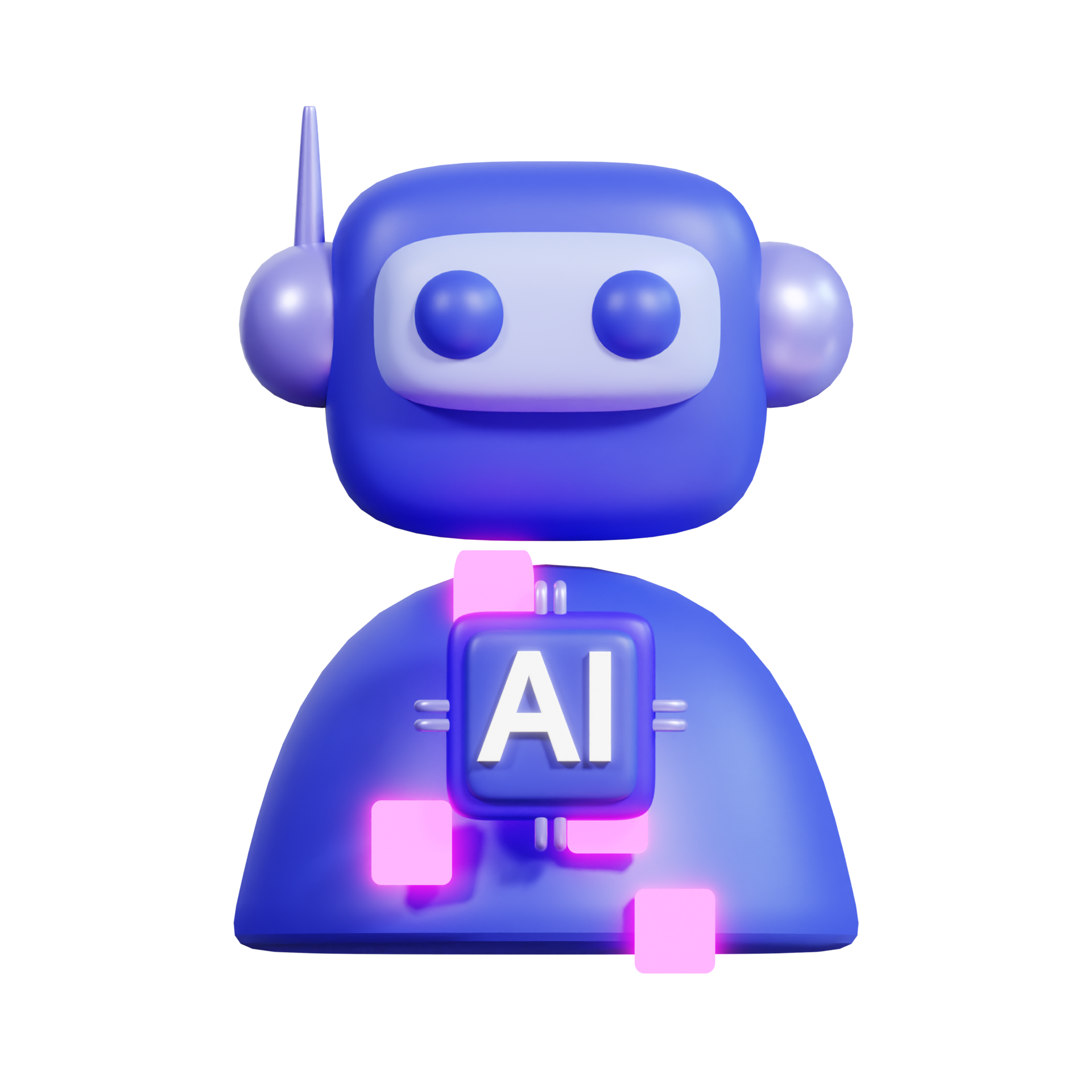 Artificial Intelligence 3D Icon 27193097 PNG