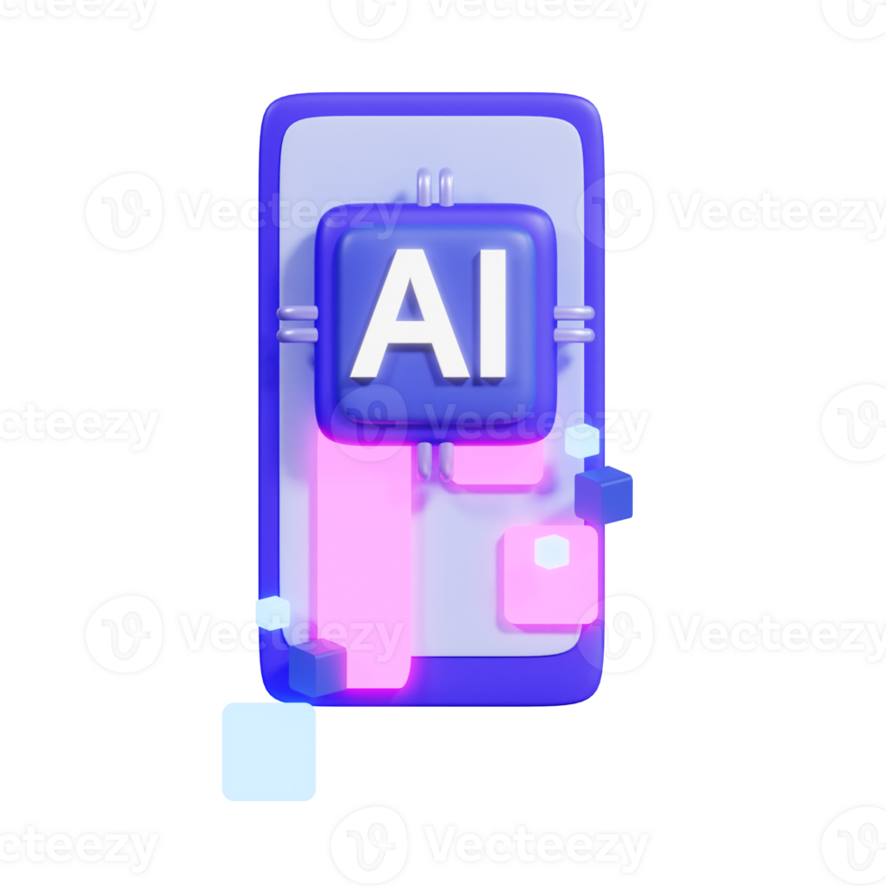 Artificial Intelligence 3D Icon png