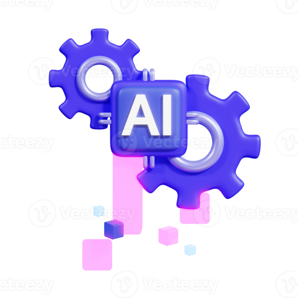 Artificial Intelligence 3D Icon png