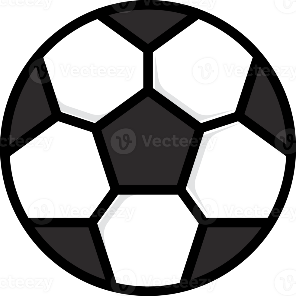 soccer color flat line icon png