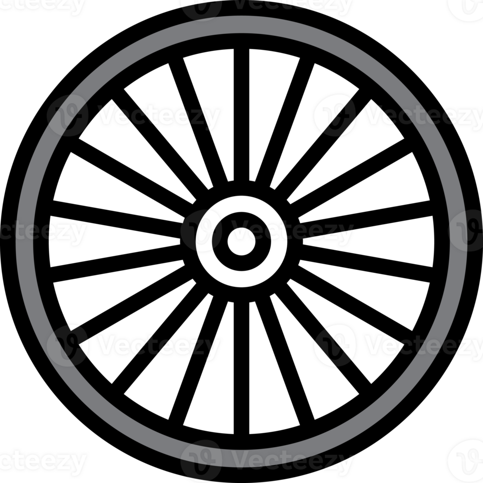 bicycle color flat line icon png