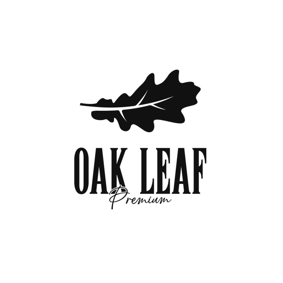 Oak Leaf Logo Design Concept Vector Illustration Symbol Icon
