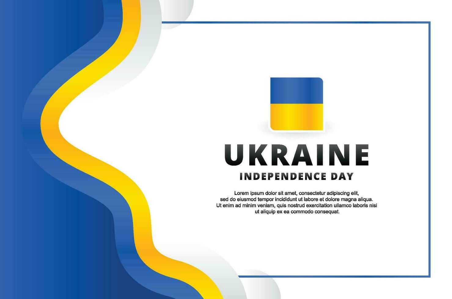 Ukraine Independence Day Design Celebrate vector