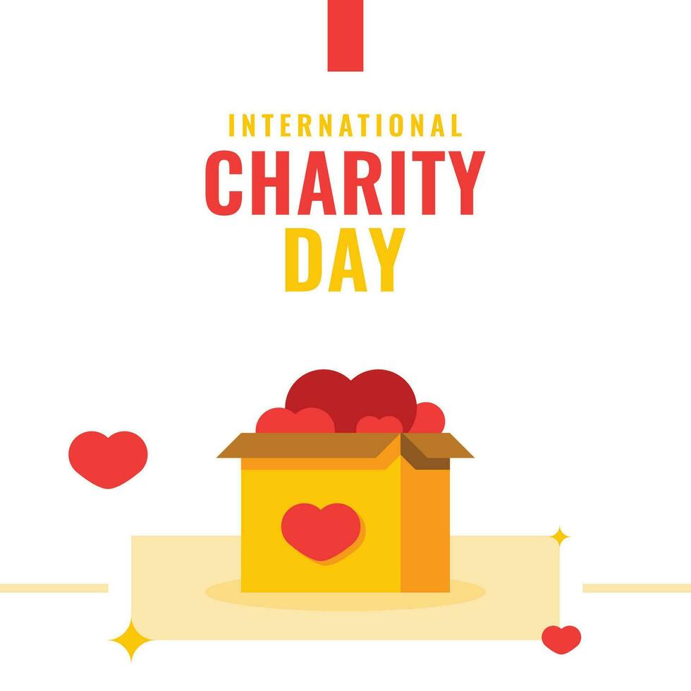 International Charity Day Design Celebration vector