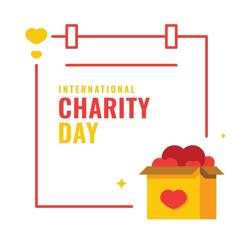 International Charity Day Design Celebration vector