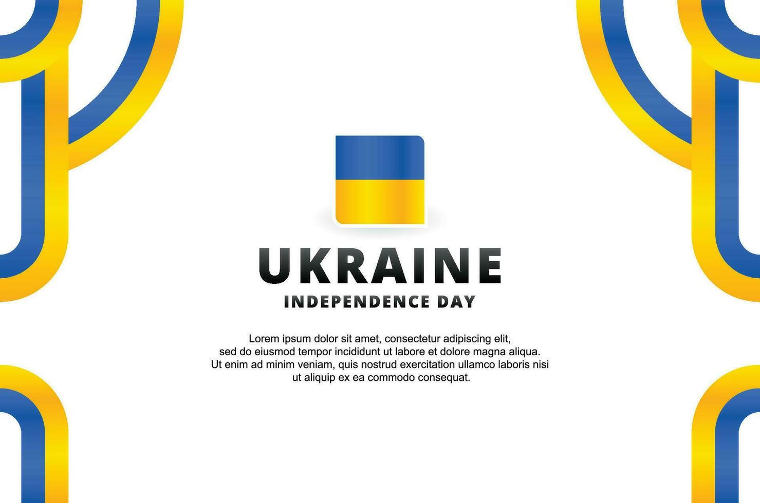 Ukraine Independence Day Design Celebrate vector