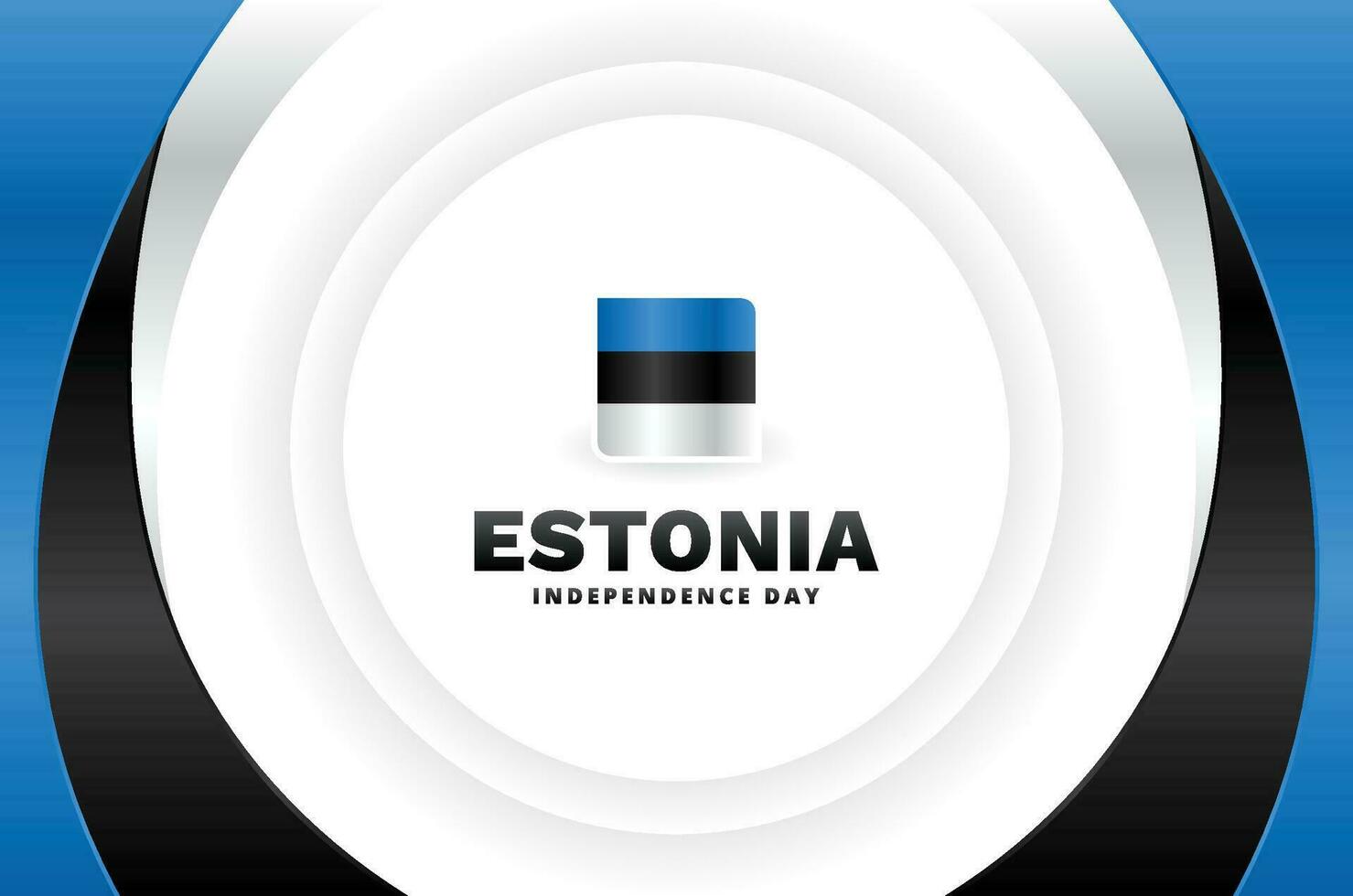 Estonia Independence Day Celebrate Design vector