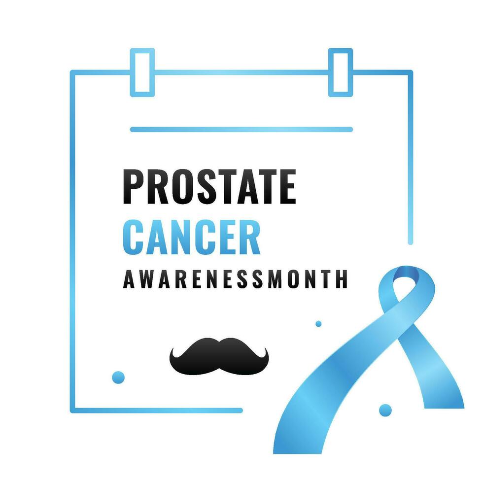 Prostate Cancer Awareness Month Design Template vector