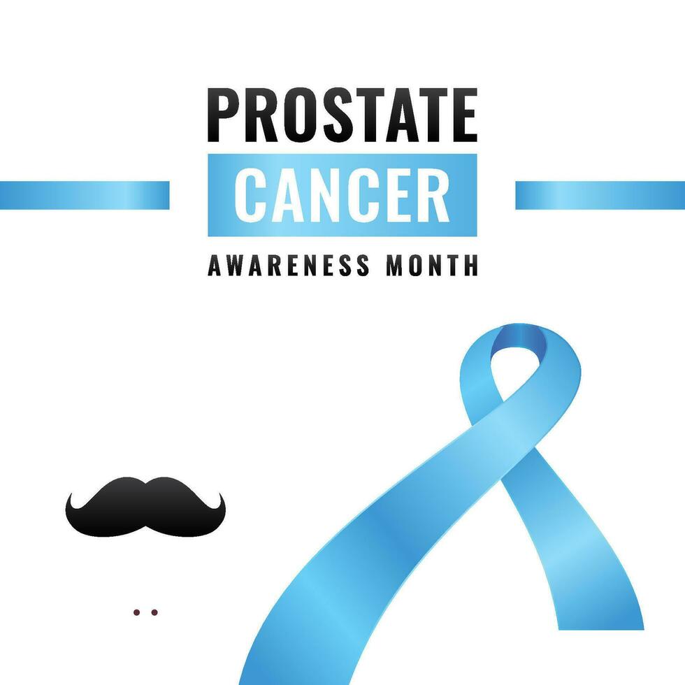 Prostate Cancer Awareness Month Design Template vector