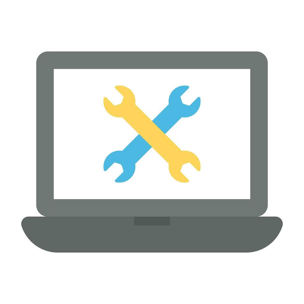 Flat icon design of search engine optimization vector