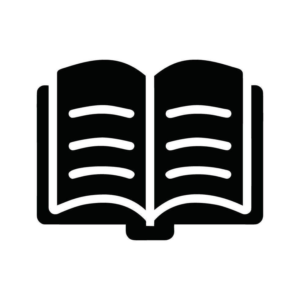 Book icon. Education sign. Open book symbol. vector