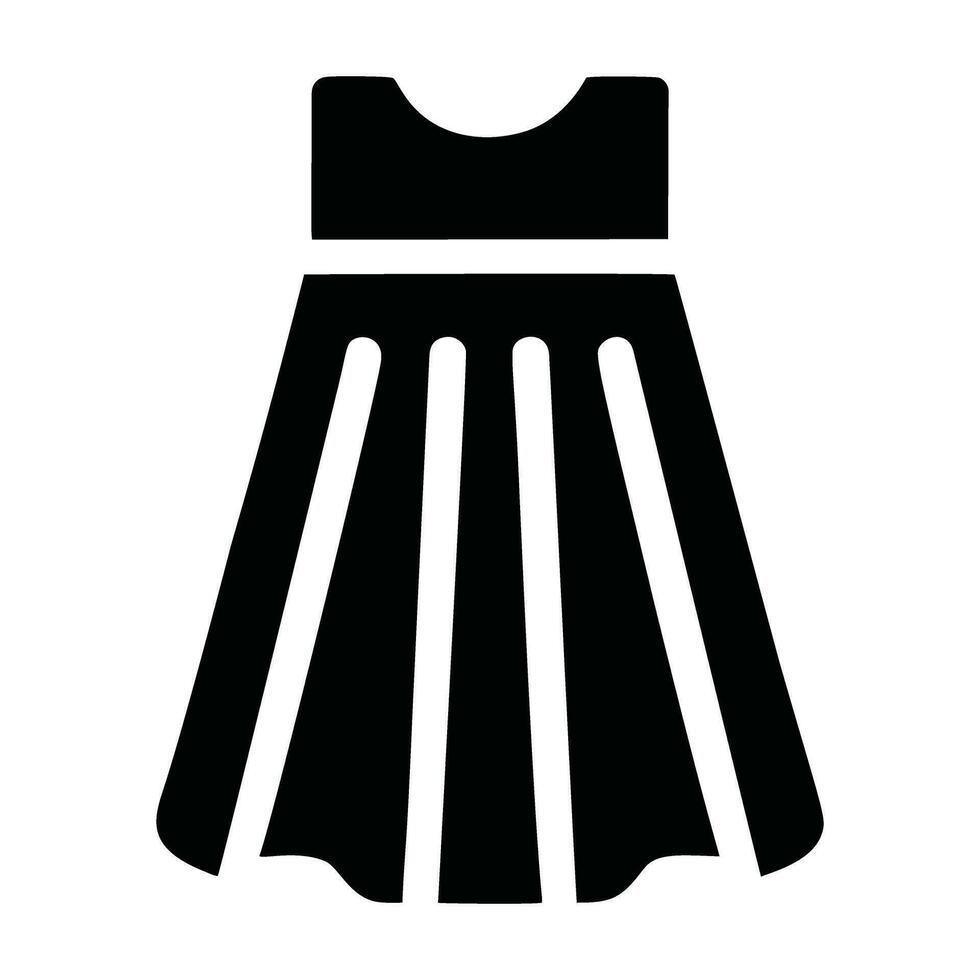 dress icon vector isolated on white background