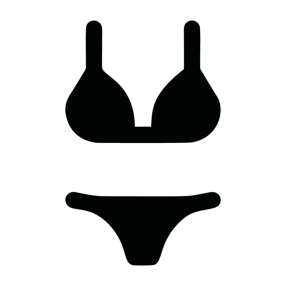 Bikini icon. Simple illustration of bikini vector icon