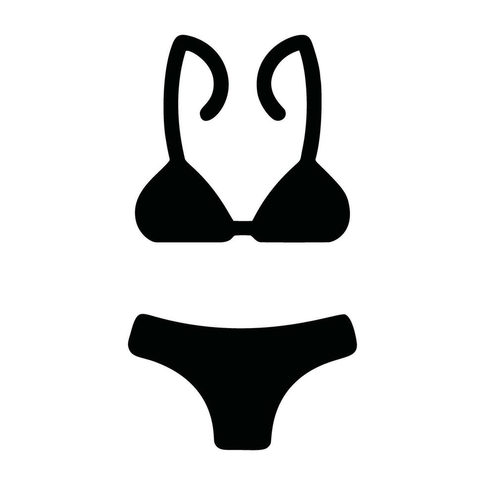 Bikini icon. Simple illustration of bikini vector icon