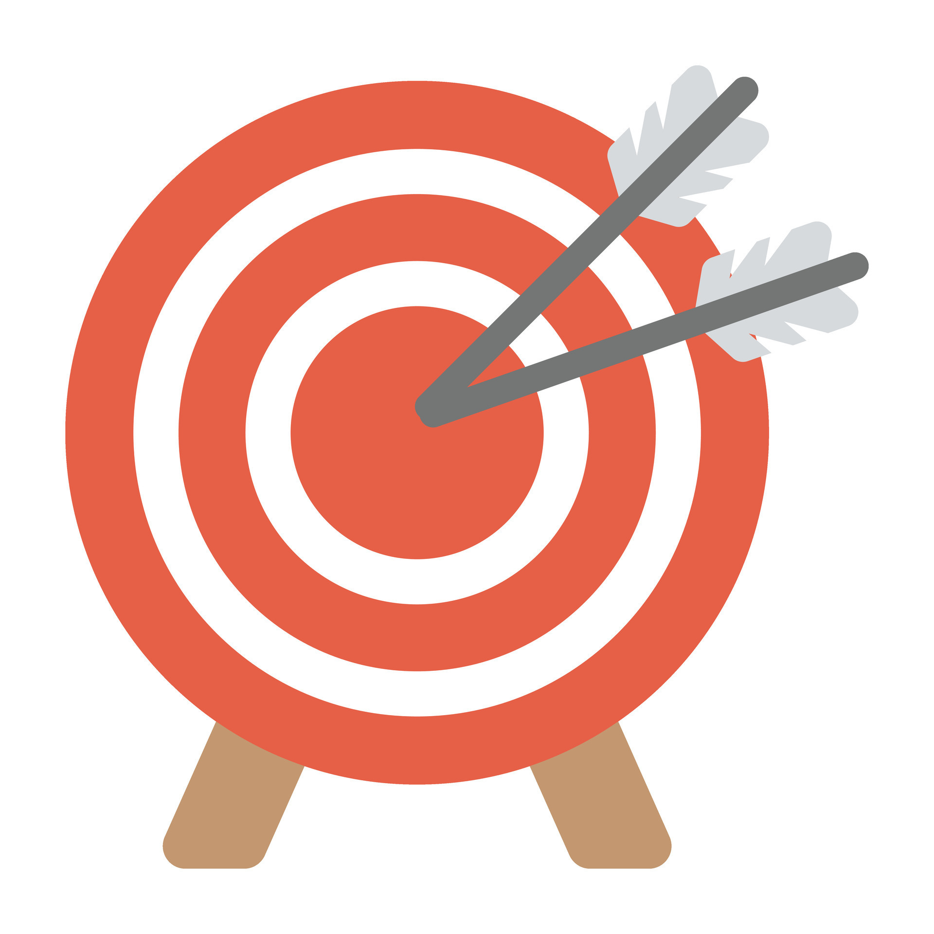 Target board with arrows 27193803 Vector Art at Vecteezy
