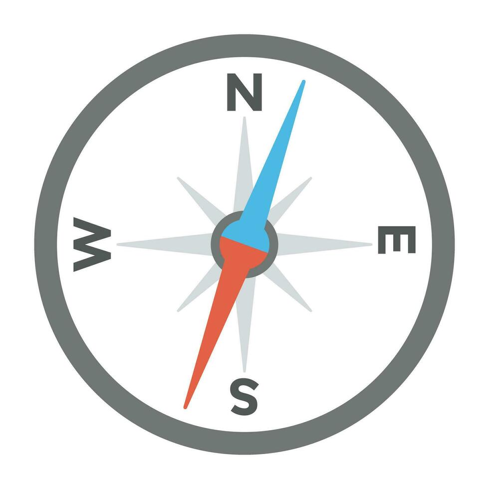 A round navigating device used for traveling purpose showing directions