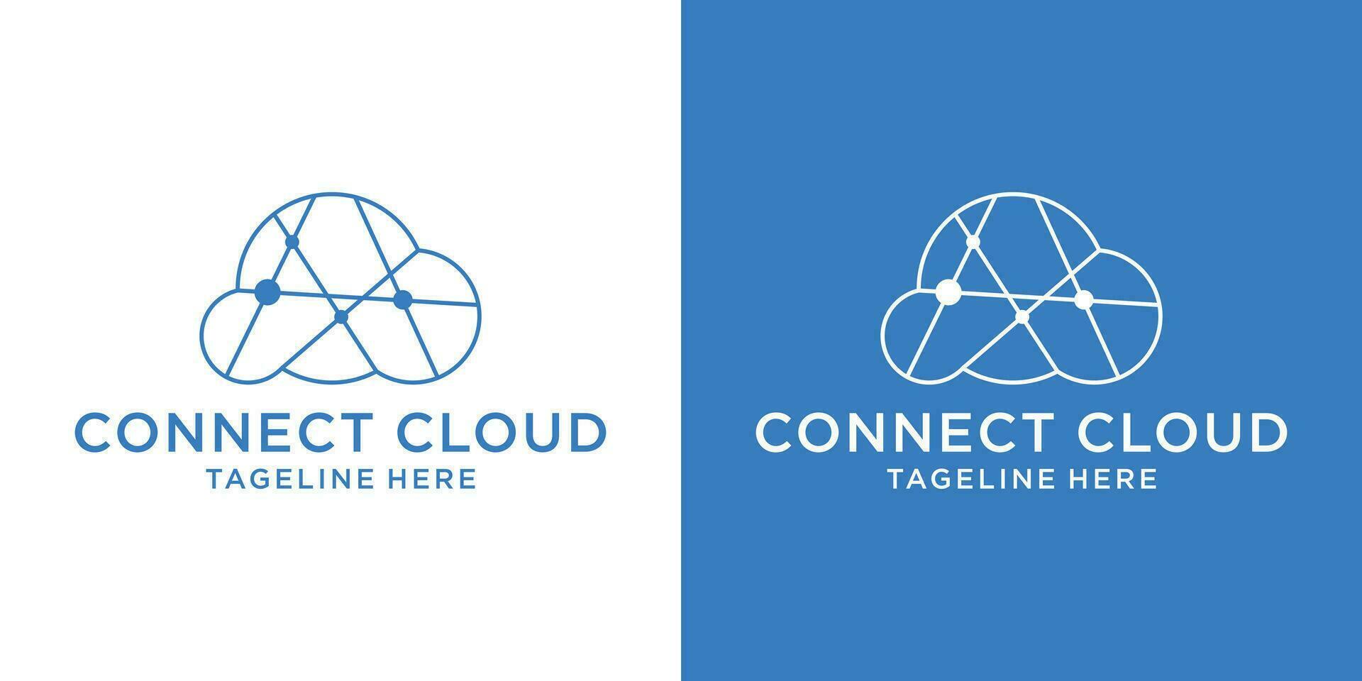 logo design cloud technology modern template vector