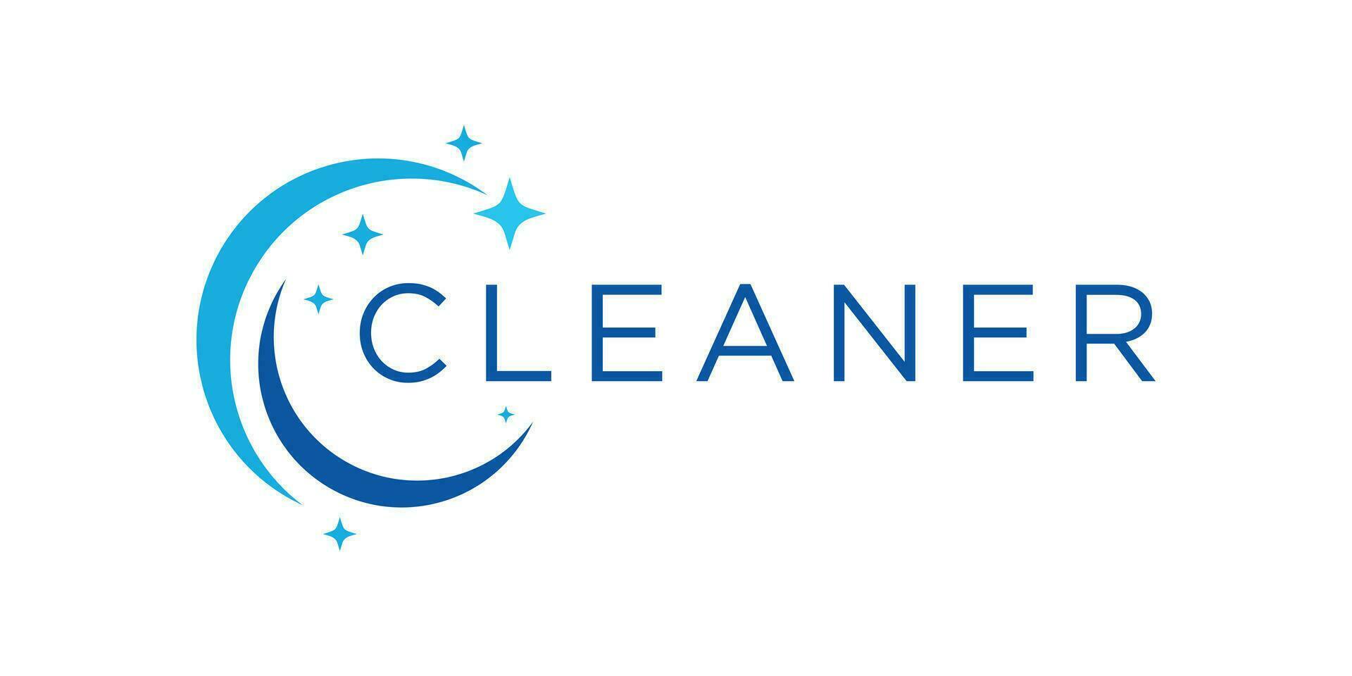 logo design cleaning icon vector illustration