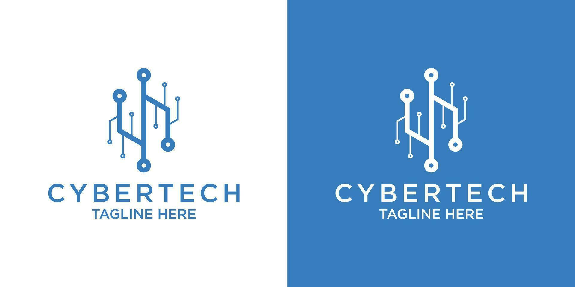 logo design technology shield lock set template vector