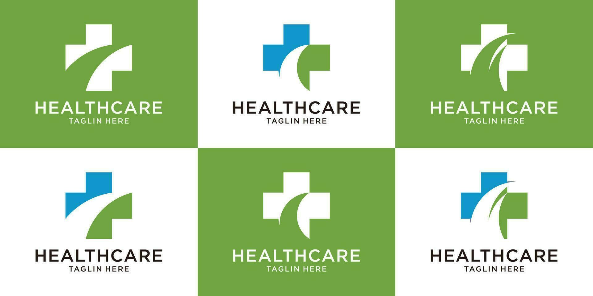 logo design set health care icon vector illustration