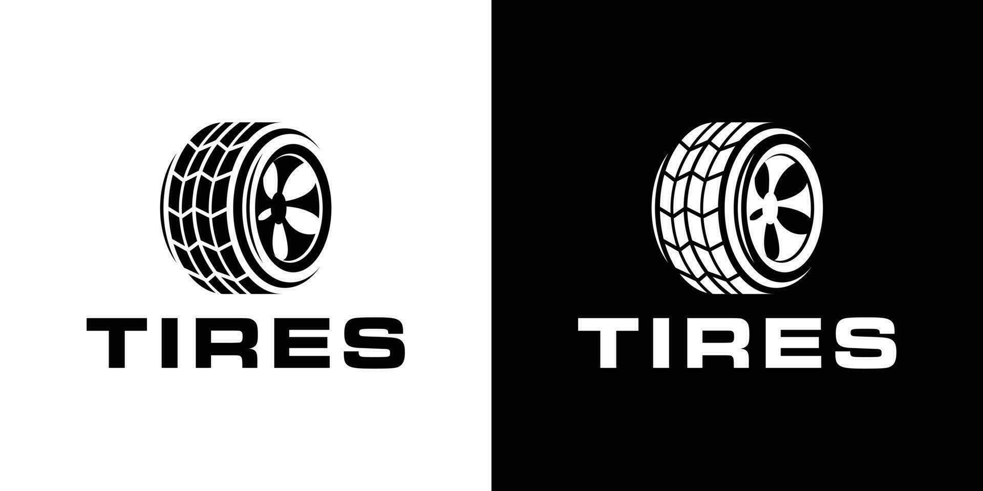 logo design tires icon vector illustration