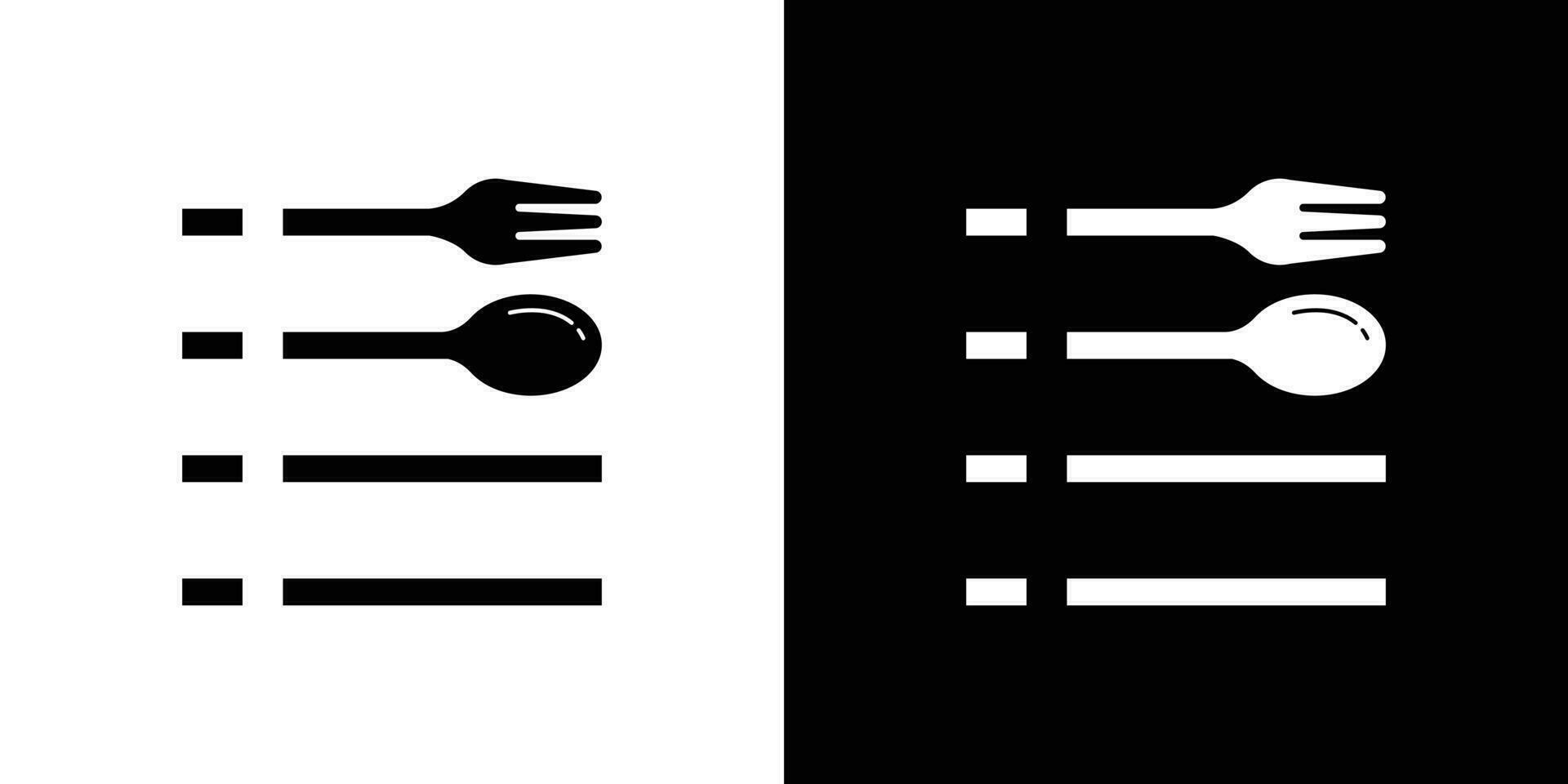 logo diseño elemento menú restaurante icono vector inspiración