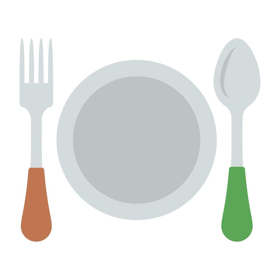 Cutlery set arranged on a table for luxurious brunch on a holiday. vector