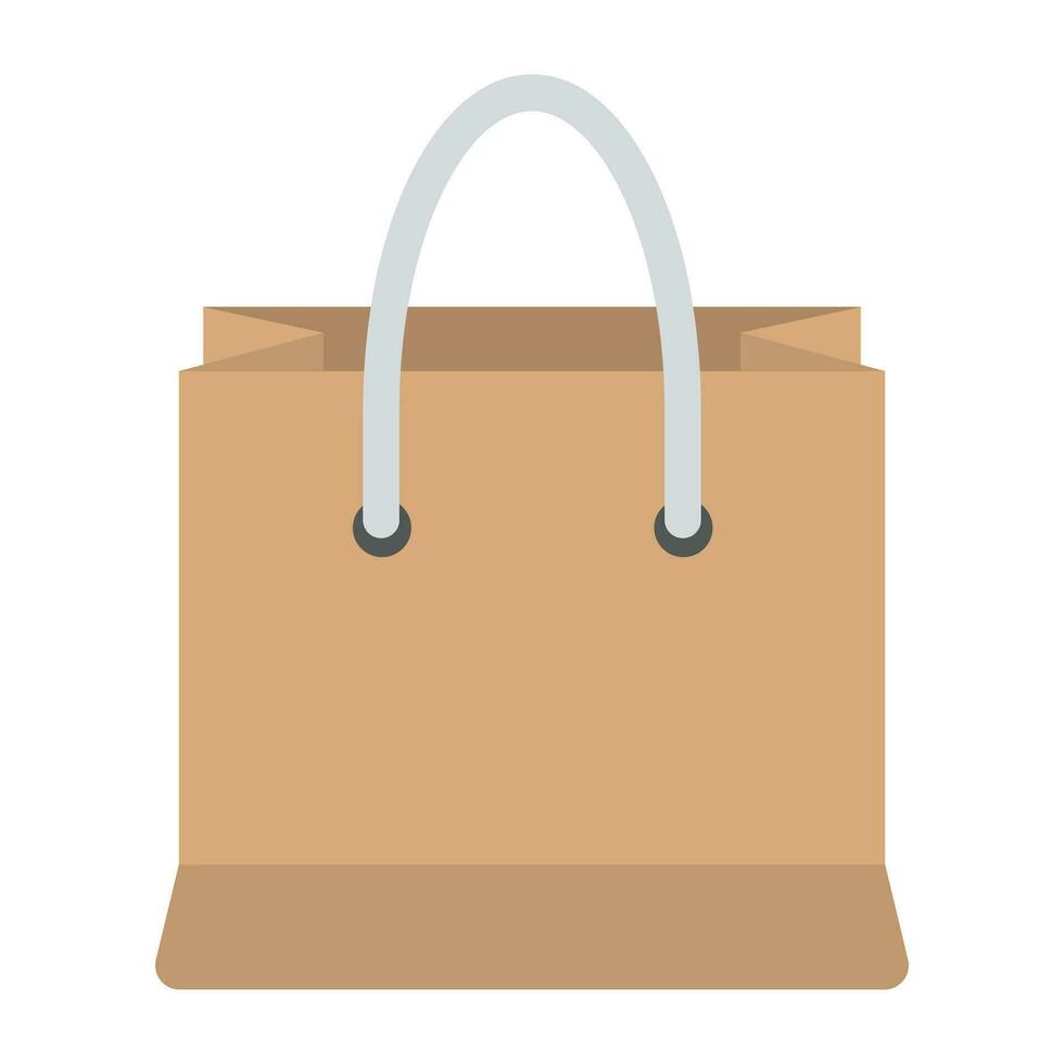 A small sized carriage bag used by shoppers  for shopping vector