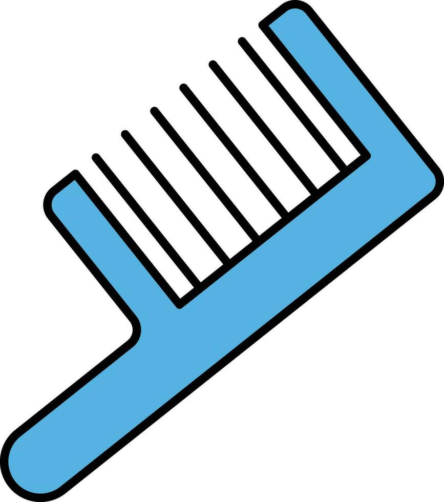 Comb flat vector icon