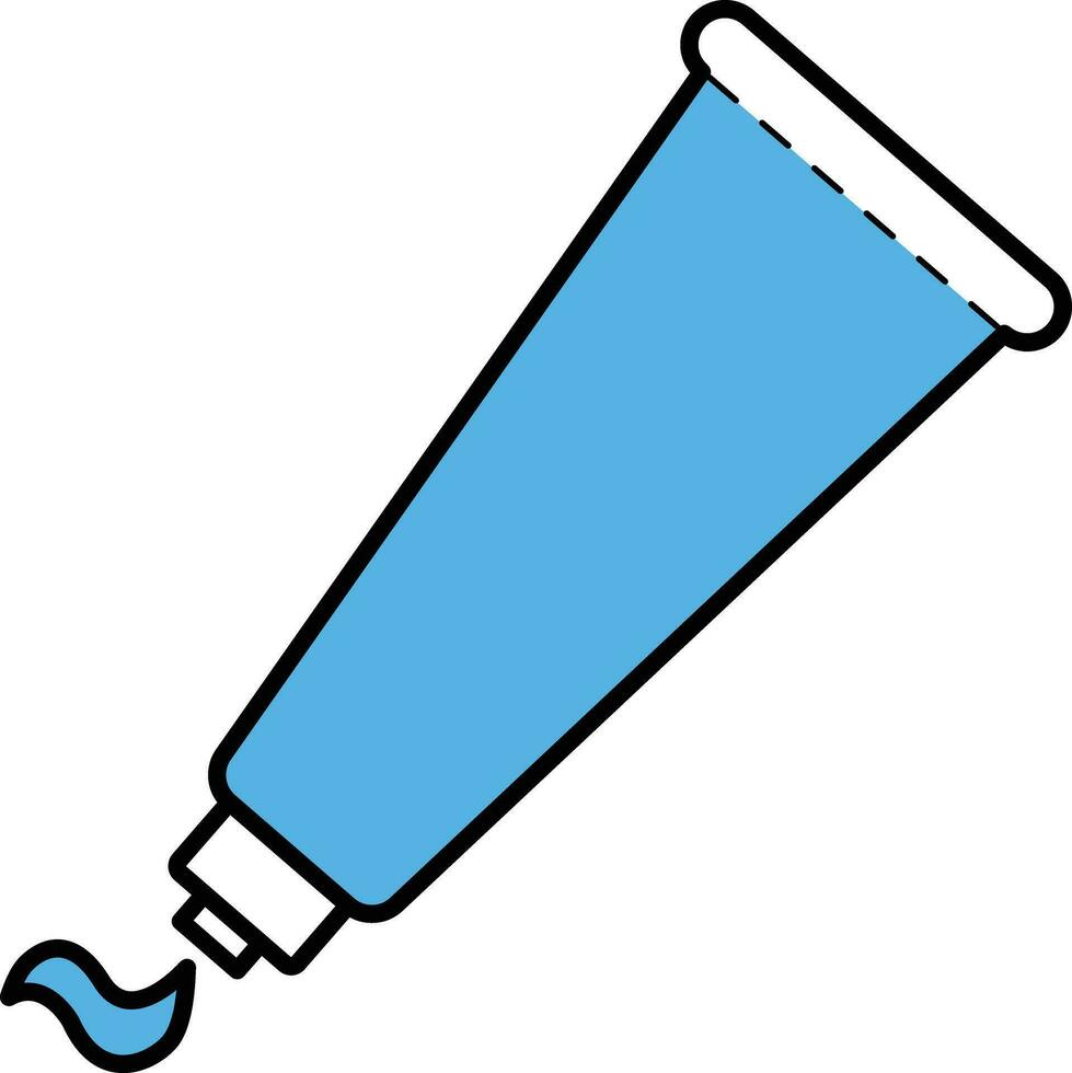 Tooth paste flat vector icon