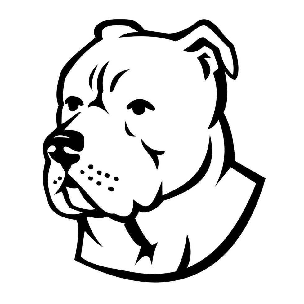 Bully Dog head mascot vector