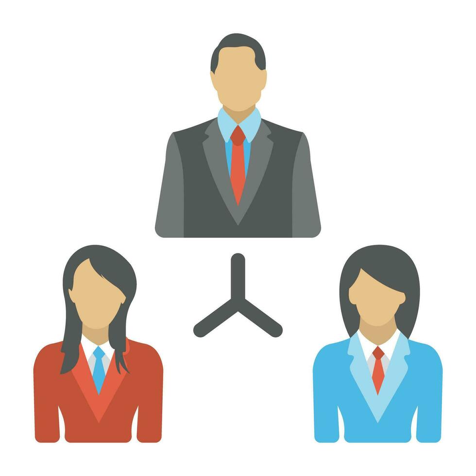 Connected people in network, business networking group vector