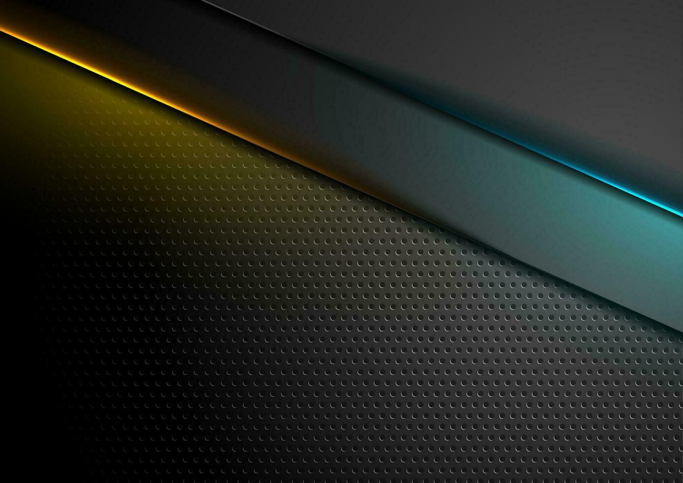 Futuristic technology abstract background with neon glowing lines vector