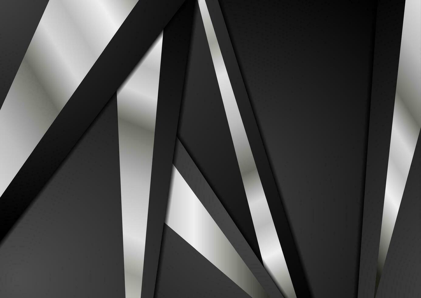 Black and metallic abstract corporate background vector