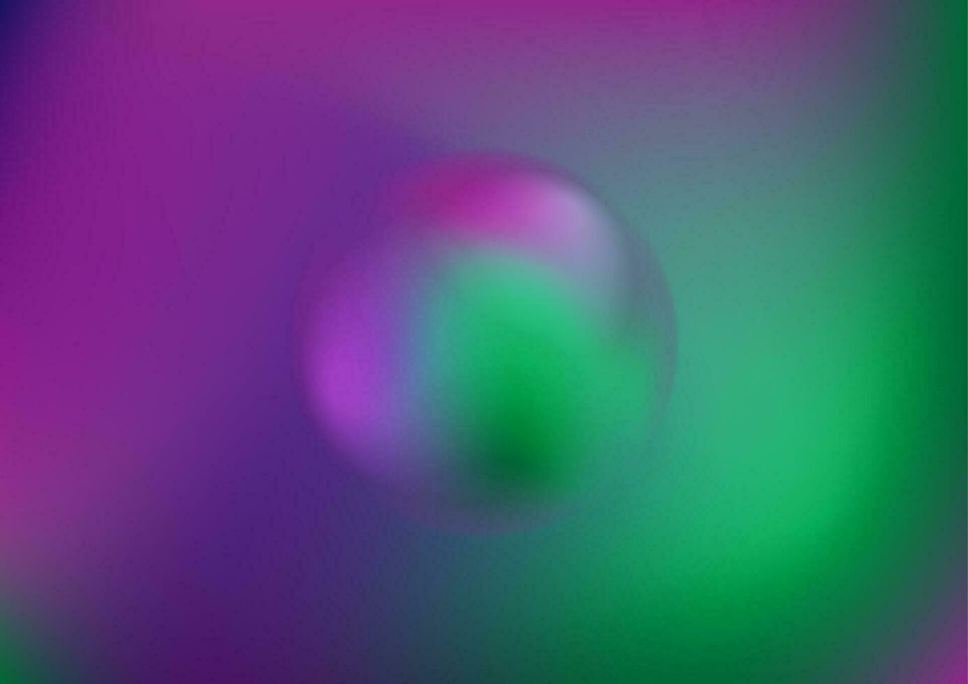verde Violeta 3d borroso esfera pelota en mismo antecedentes vector