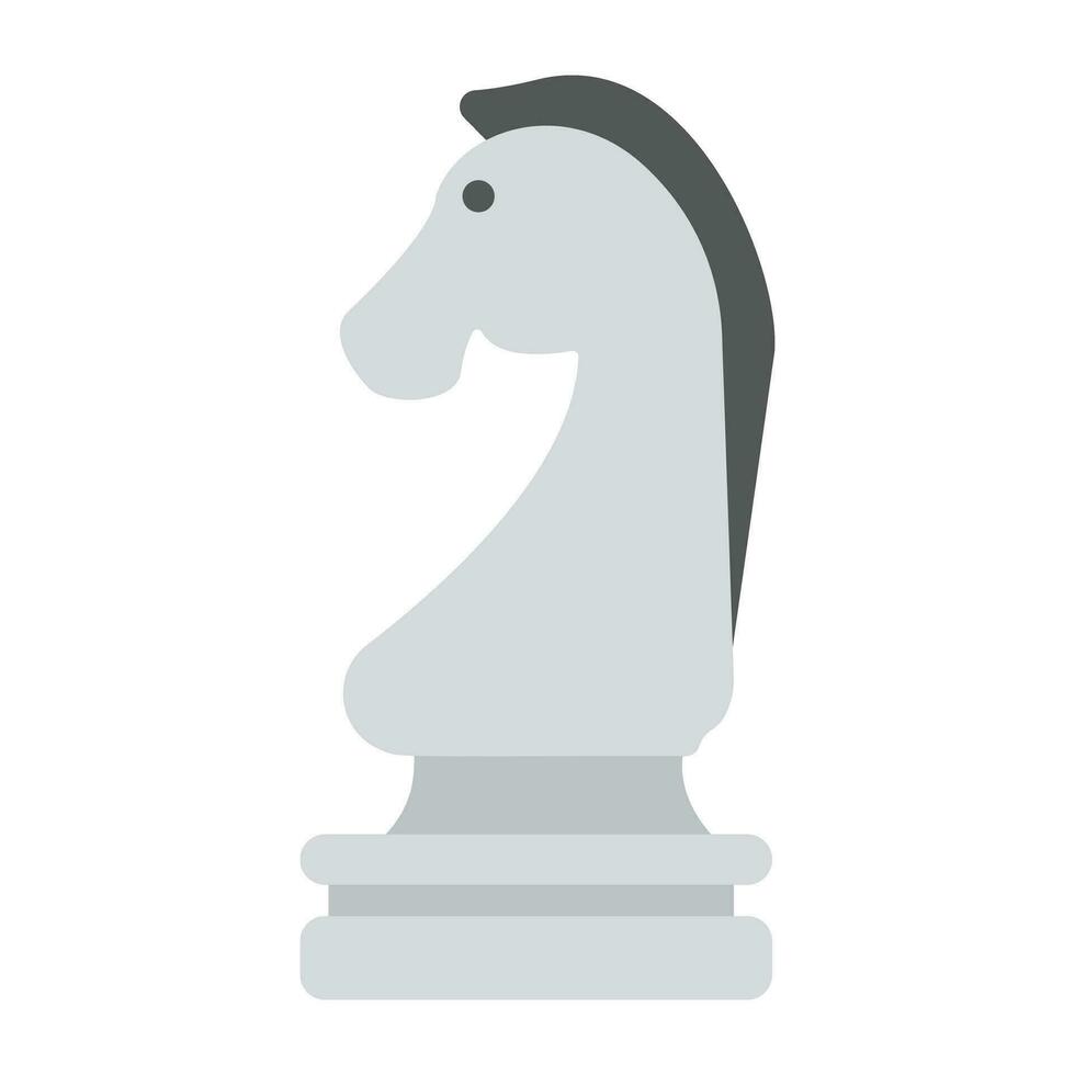 A chess piece called chess knight vector