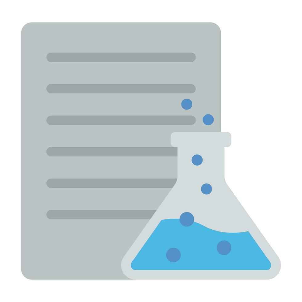 datos laboratorio conceptual icono en plano diseño vector