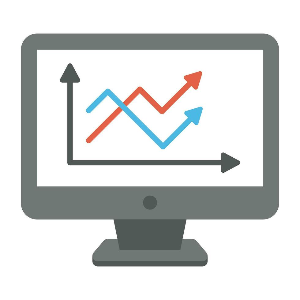 A website dashboard presentation of bar graph analytics vector