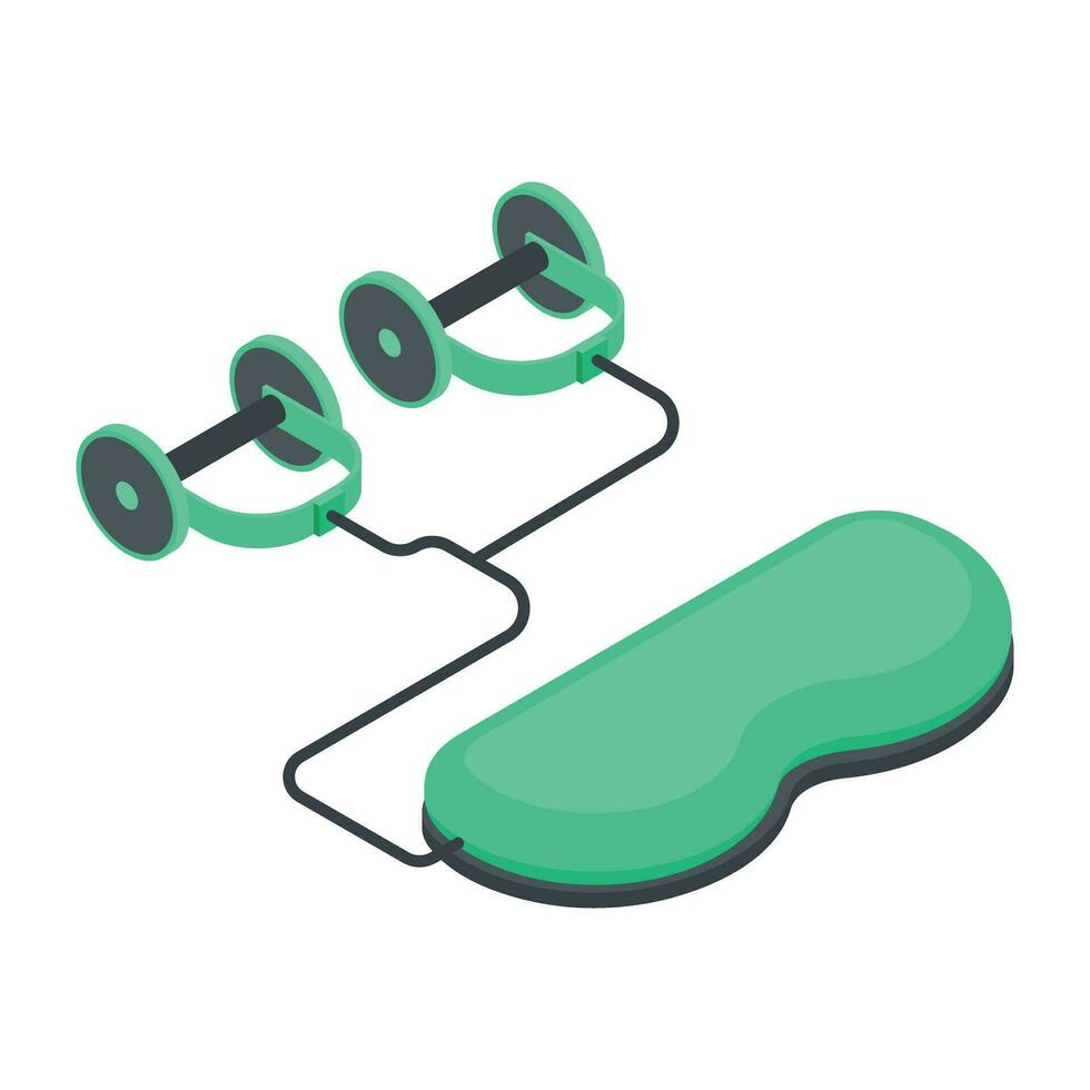 Trendy Set of Gym Isometric Icons vector